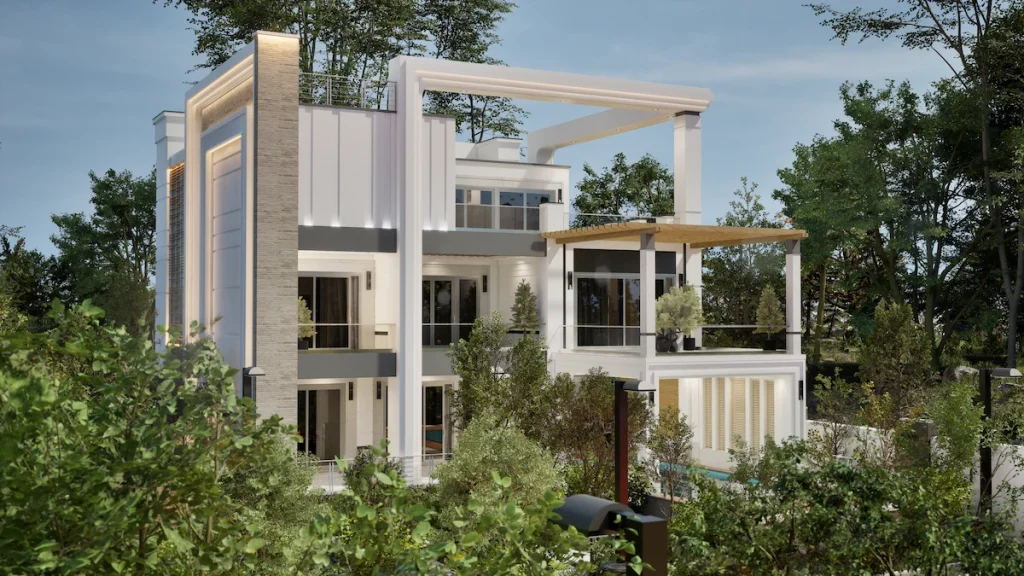 villa 227 damavand entrance architecture